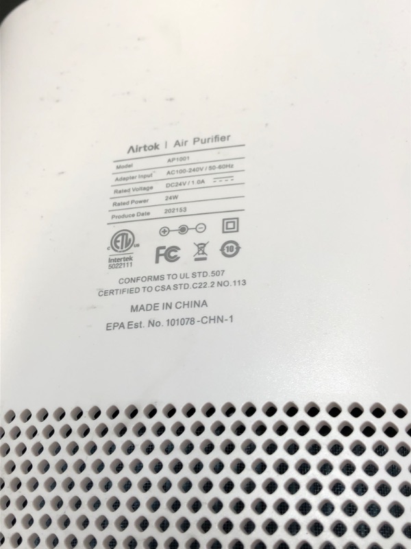 Photo 4 of AIRTOK Air Purifiers for Home Bedroom Large Room with H13 True HEPA Filter| 793 ft2 Coverage Max| Air Cleaner Filter for Wildfire Smoke Dander Odor| 99.9% Removal to 0.1mic| Ozone-Free, Night Light