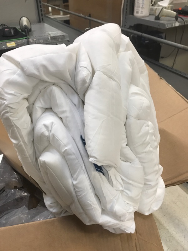 Photo 2 of Bedsure King Comforter Duvet Insert - Down Alternative White Comforter King Size, Quilted All Season Duvet Insert King Size with Corner Tabs