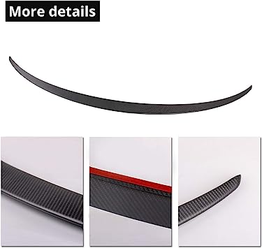 Photo 1 of  Tesla Model Y Matte Real Carbon Fiber Spoiler Trunk Lip Spoiler Wing