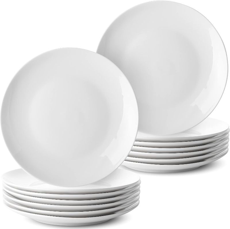 Photo 1 of - White Dessert Plates, Set of 12, Small Plates for Appetizers, Small Plate, Small Appetizer Plates, Small White Plates, Dessert Plates Porcelain, Plates, White Plates, Porcelain Plates.