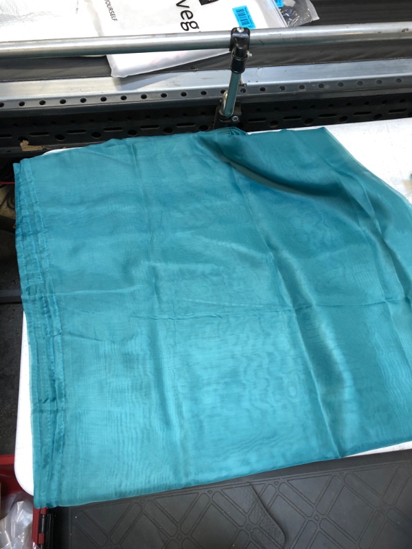 Photo 2 of 2 Teal Panel Sheer Curtains 52x95IN