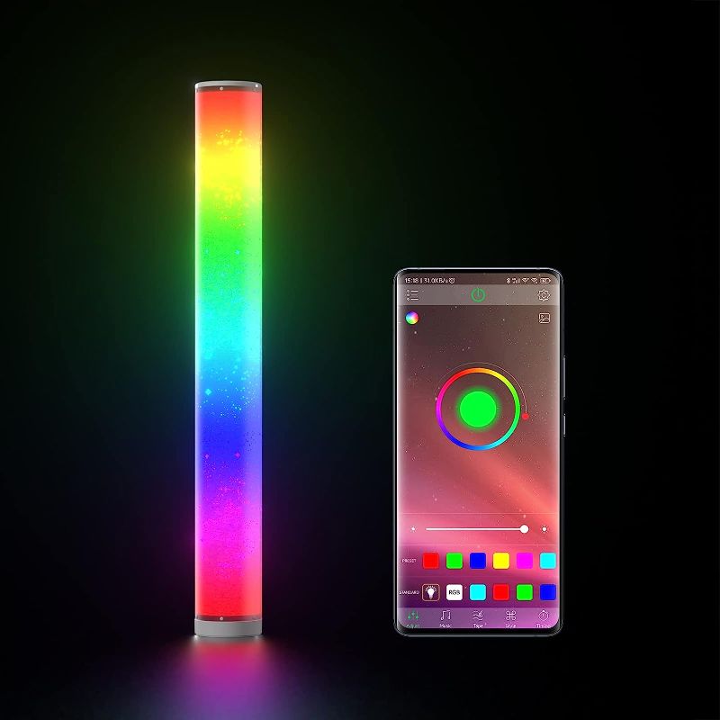 Photo 1 of RGBIC Floor Lamp, Smart Standing Lamp with Remote & APP Control, Color Changing LED Corner Lamp with Music Sync and 16 Million Colors, Modern Floor Lamps for Living Room Bedroom Gaming Room
