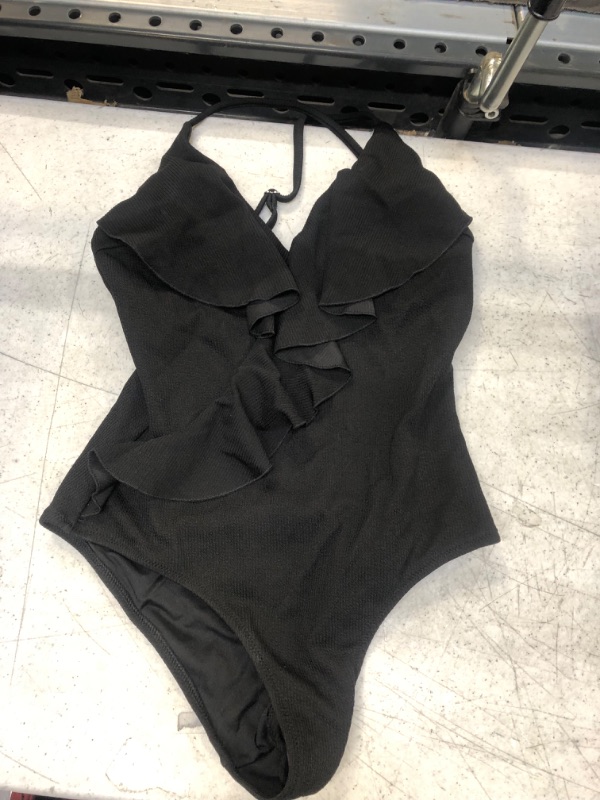 Photo 1 of Black One PIece Bathing Suit M