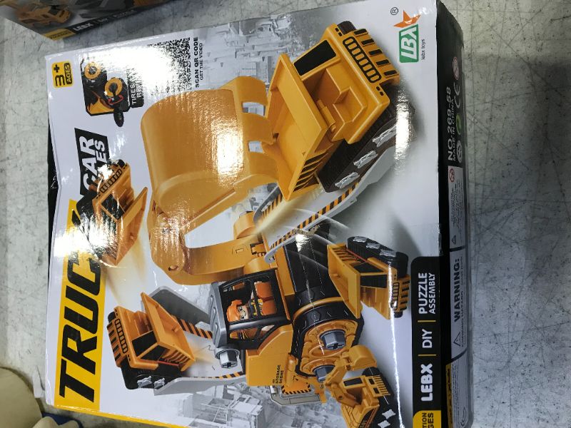 Photo 2 of CHELSOND Constrcution Truck Toy Car for 3 4 5 6 7 8 Year Old Boys, Take Apart Toys with Electric Drill, Building Toy Playset with Excavator Toy, Tractor Toy for Kid 3-5 4-8 Christmas Birthday Gifts
