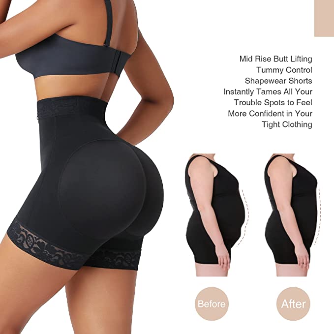 Photo 1 of FeelinGirl Body Shaper for Women Butt Lifting Shapewear Tummy Control Panties with Hook Zipper Closure- SIZE S 

