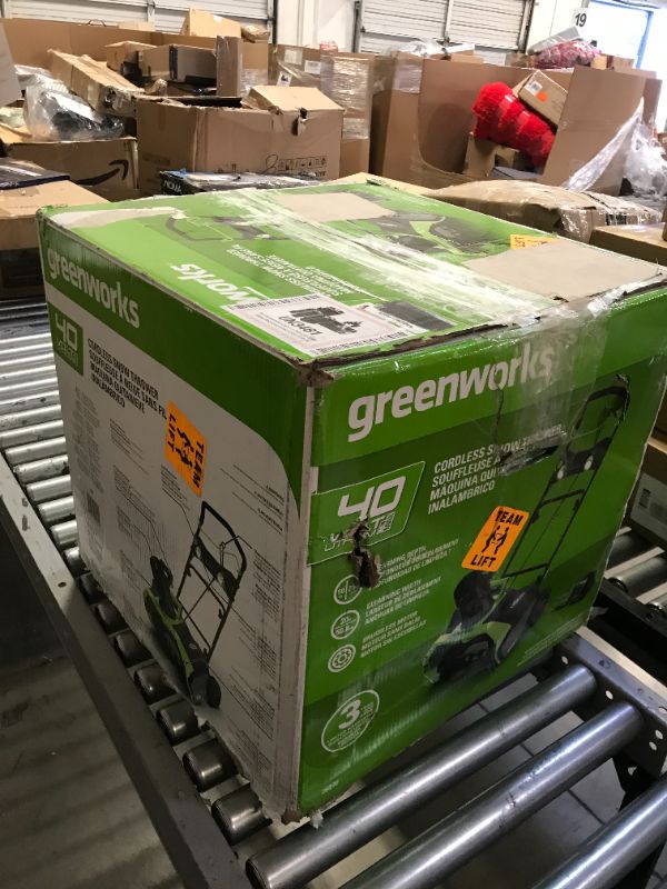 Photo 2 of Greenworks 40V 20-Inch Brushless Snow Blower with 4Ah Battery and Charger, 26272 With/4Ah Battery