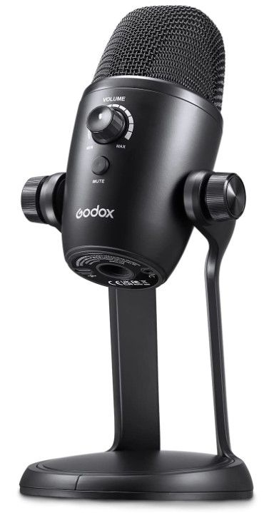 Photo 1 of GODOX UMIC82 Multi-Pattern USB Condenser Microphone,4 Pickup Patterns,Tri-Capsule Array,Volume Control,Mute,Gain and Mode Control,Plug & Play,for Live Streaming, Recording,Interview
