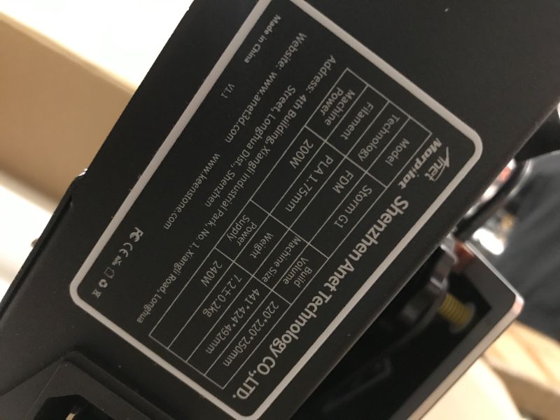 Photo 1 of Morpilot Storm G1 3D Printer, Removable Magnetic Sheet Hot Bed Build Plate, Auto Filament Loading&Unloading, Full Aluminium Frame with Metal Base, Print Size 220x220x250mm, 0.5kg PLA Filament Included