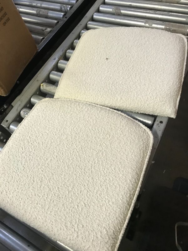 Photo 1 of Zesthouse Mid-Century Modern Dining Chairs, Accent Rattan Kitchen Chairs, Armless Mesh Back Cane Chairs, Upholstered Fabric Chairs with Metal Chrome Legs, S2 Pieces