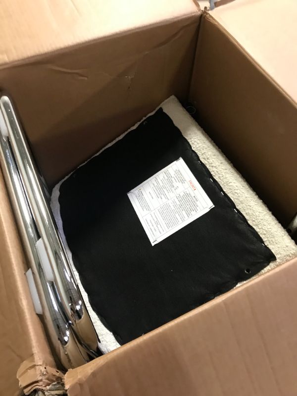 Photo 1 of Zesthouse Mid-Century Modern Dining Chairs, Accent Rattan Kitchen Chairs, Armless Mesh Back Cane Chairs, Upholstered Fabric Chairs with Metal Chrome Legs, S2 Pieces