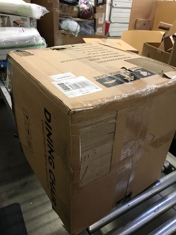 Photo 1 of Zesthouse Mid-Century Modern Dining Chairs, Accent Rattan Kitchen Chairs, Armless Mesh Back Cane Chairs, Upholstered Fabric Chairs with Metal Chrome Legs, S2 Pieces