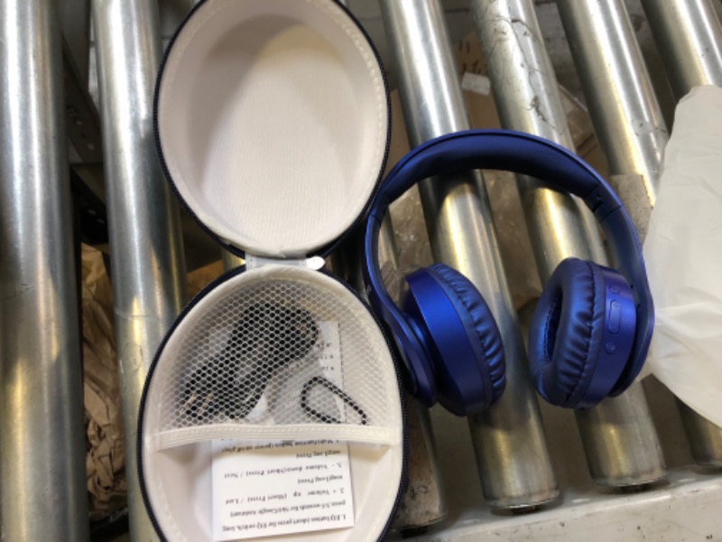 Photo 1 of blue headphones 