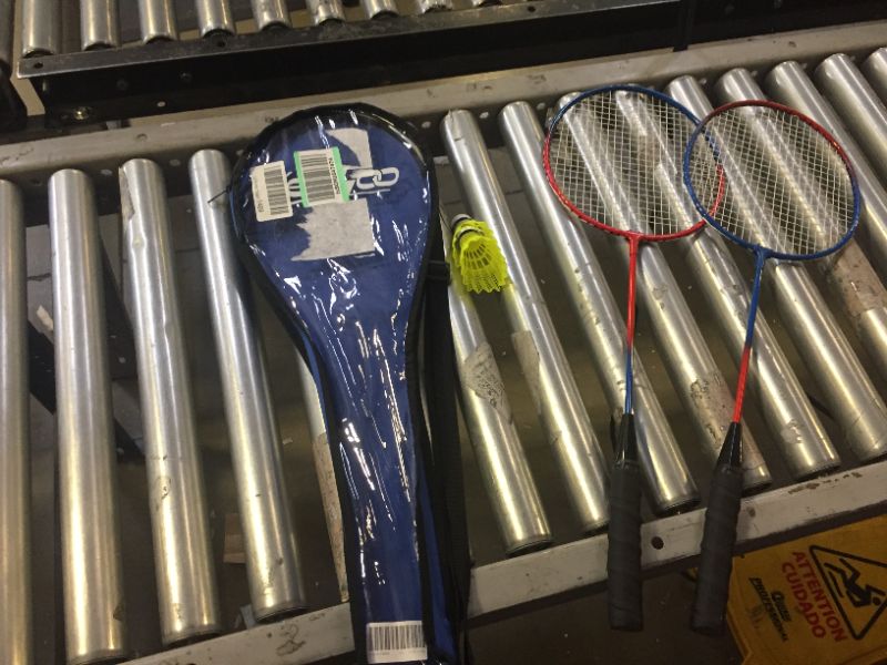 Photo 1 of Badminton Racket + Birdie Set - Replacement Badminton Equipment for Kids + Adults - 2 Player