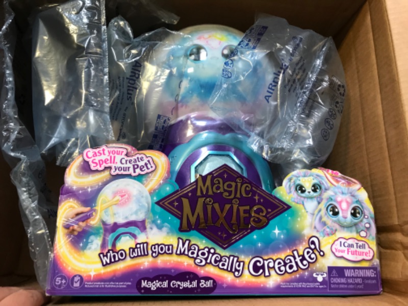 Photo 2 of Magic Mixies Magical Misting Crystal Ball with Interactive 8 inch Blue Plush Toy and 80+ Sounds and Reactions