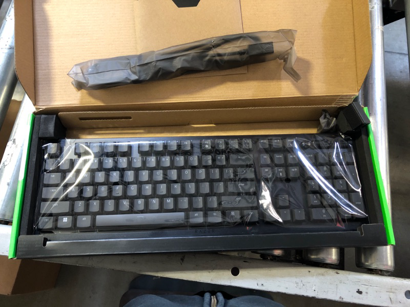 Photo 2 of Razer DeathStalker V2 Pro Wireless Gaming Keyboard: Low-Profile Optical Switches - Linear Red - HyperSpeed Wireless & Bluetooth 5.0-40 Hr Battery - Ultra-Durable Coated Keycaps - Chroma RGB DeathStalker V2 Pro Linear Optical Switch