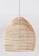 Photo 1 of Arturesthome Rattan Woven Pendant Light Shades, Kitchen Island Ceiling Lights, Handmade Hanging Lamp Crafts Lampshade (45cmx45cm, Natural Rattan) 45cm*45cm Natural Rattan