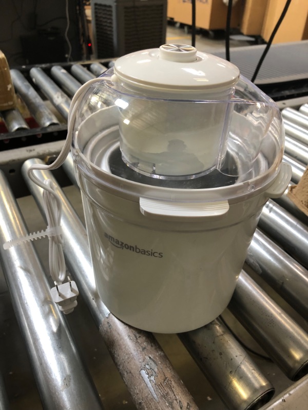 Photo 3 of Amazon Basics 1.5 Quart Automatic Homemade Ice Cream Maker