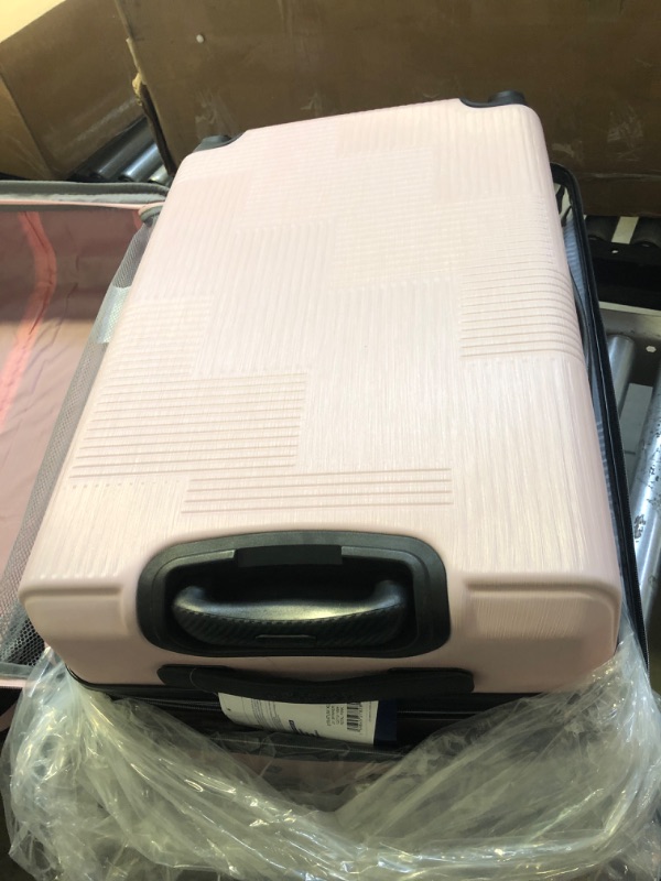 Photo 3 of American Tourister Stratum XLT Expandable Hardside Luggage with Spinner Wheels, Pink Blush, 3-Piece Set (20/24/28)