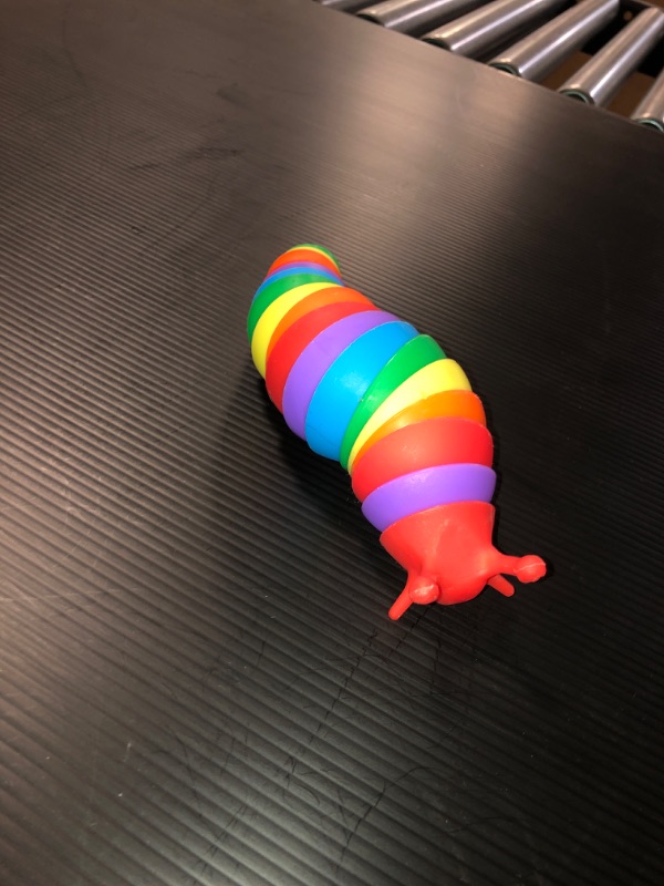 Photo 2 of  Fidget Slug Toy, Sensory Slug Fidget Toy for Kids & Adults, 1Pc Cute Autism Sensory Toys for Autistic Children?Great Birthday Gift for Girls Boys - Exercise Wrist Strength & Stress Relief