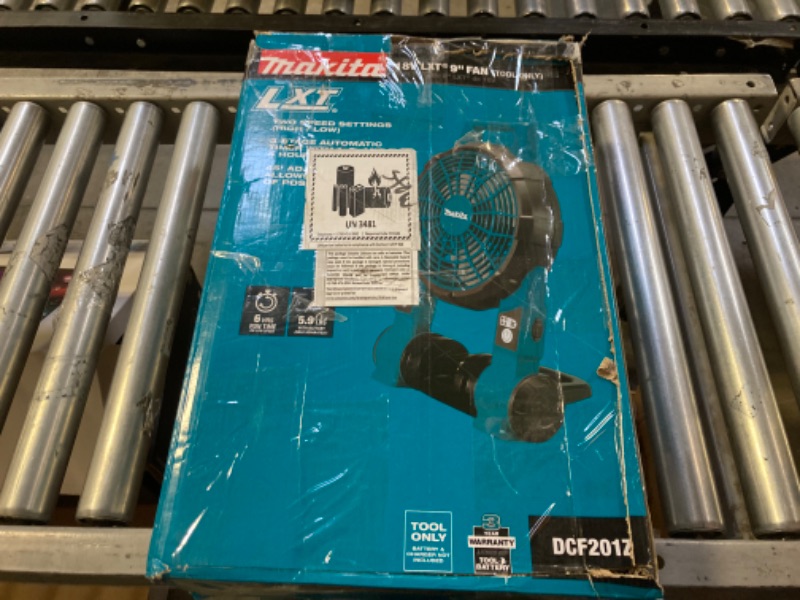 Photo 1 of (TOOL ONLY)Makita DCF201Z 18V LXT Lithium?Ion Cordless 9" Fan