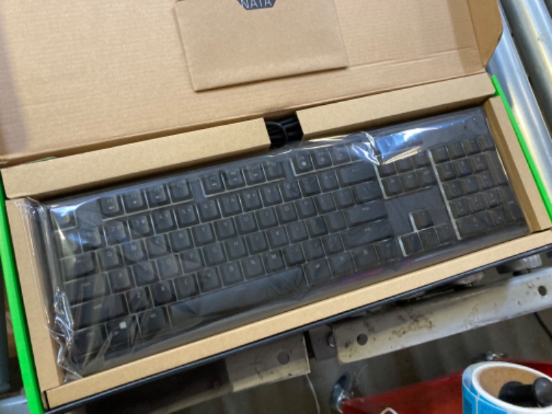 Photo 1 of Razer Ornata V3 X Gaming Keyboard: Low-Profile Keys - Silent Membrane Switches - Spill Resistant - Chroma RGB Lighting - Ergonomic Wrist Rest - Classic Black