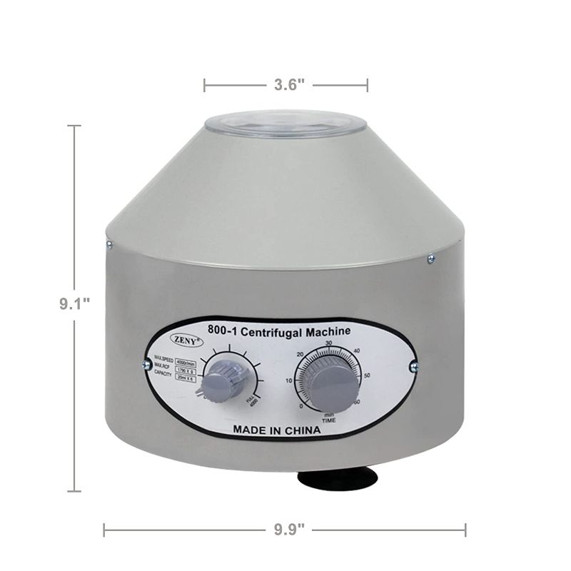 Photo 2 of SUPER DEAL Electric Lab Laboratory Centrifuge Machine, Desktop Lab Medical Practice with Timer and Speed Control Low Speed 4000 RPM Capacity 20 ml x 6-110v
