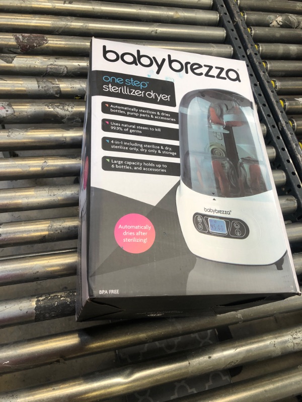 Photo 2 of Baby Brezza Baby Bottle Sterilizer and Dryer Machine – Electric Steam Sterilization - Universal Fit - Pacifiers, Glass, Plastic, and Newborn Feeding Bottles