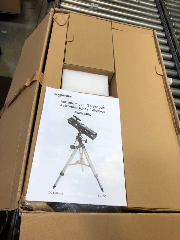 Photo 2 of Telescope 130EQ Newtonian Reflector Telescopes for Adults, Professional Telescopes for Adults Astronomy, Comes with 1.5X Barlow Lens Smartphone Adapter & 13% T Moon Filter