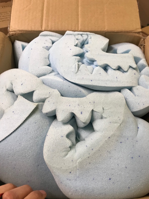 Photo 2 of Lucid 2 Inch Mattress Topper King – Memory Foam Mattress Topper King – 5 Zone Gel Infusion – CertiPur Certified Foam – Dorm Room Essentials Gel King 2 Inch Topper Only