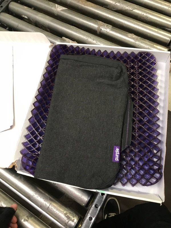 Photo 2 of Purple Royal Seat Cushion - Seat Cushion for The Car Or Office Chair - Temperature Neutral Grid