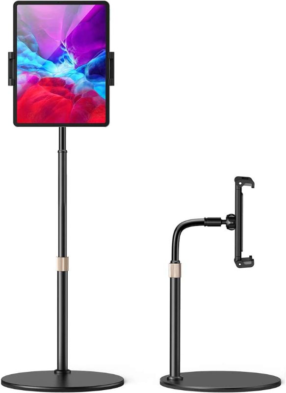 Photo 1 of LISEN Tablet Stand and Holder Adjustable, Tablet Holder for Desk, Thick Case Friendly iPad Holder Stand Compatible with(4.7"-13") iPad Pro 12.9,10.9,10.2, Air Mini 4 3 2, Fire, Tab, Nexus, Kindle
