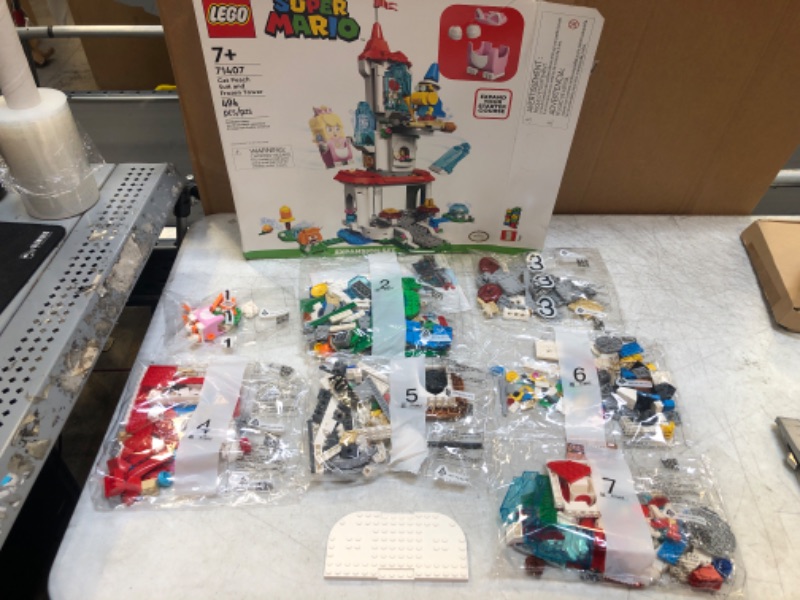 Photo 2 of LEGO Super Mario Cat Peach Suit and Frozen Tower Expansion Set 71407 Building Toy Set for Kids, Boys, and Girls Ages 7+ (494 Pieces) FrustrationFree Packaging