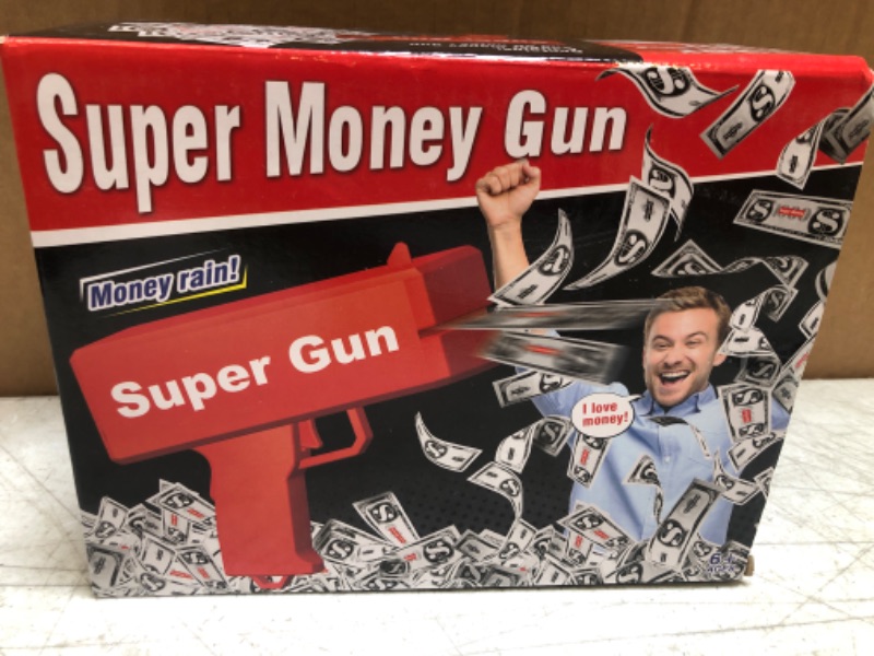 Photo 1 of  Money Gun Shooter Money Gun for Movies That Look Real, Prop Gun Make it Rain, Handheld Cash Gun for Game Movies Party
Brand: RUVINCE