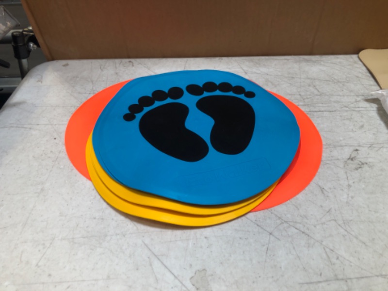 Photo 2 of 
Eco Walker 10inch Colorful Carpet Spot Flat Markers Feet Hands Twister Game for Classroom Home Indoor and Outdoor (Feet Set)
