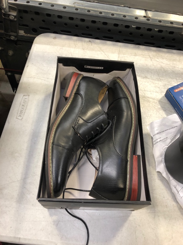 Photo 1 of DREAM PAIRS Bruno Marc Moda Italy Men's Prince Classic Modern Formal Oxford Wingtip Lace Up Dress Shoes 9.5 Prince-6-black