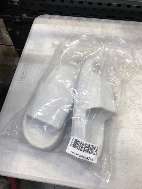 Photo 1 of BRONAX Cloud Slippers for Women and Men | Pillow Slippers Bathroom Sandals | Extremely Comfy | Cushioned Thick Sole 9-10 Women/7.5-8.5 Men White