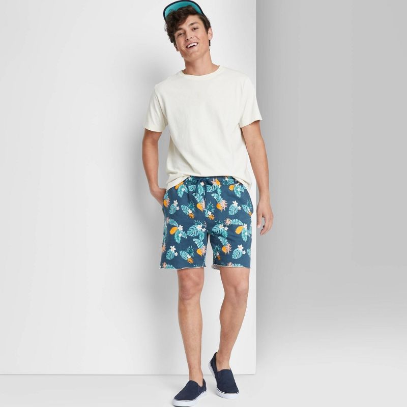 Photo 1 of Men's 6.5" Floral Print Regular Fit Lounge Shorts - Original Use SIZE XXL 