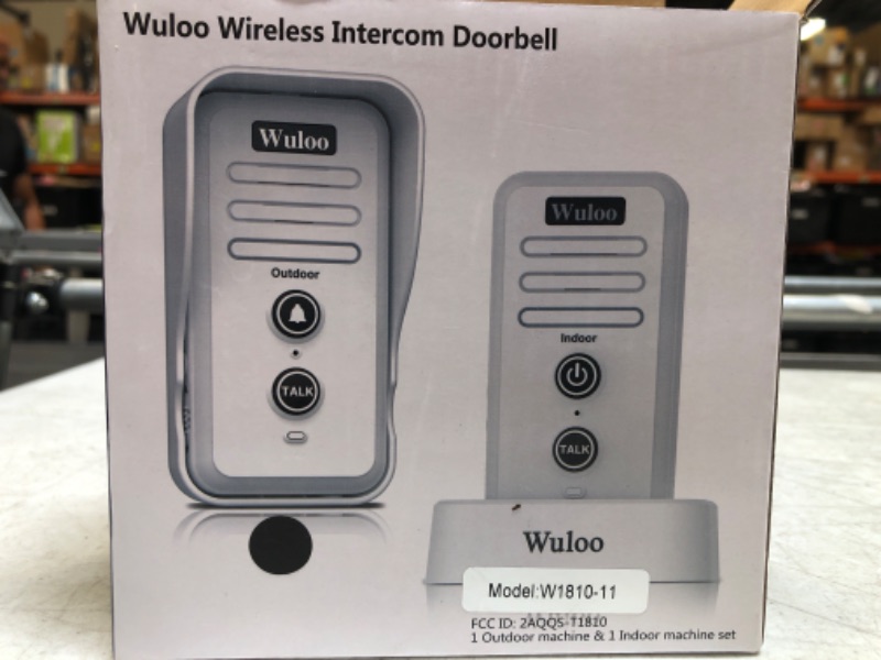 Photo 3 of Wuloo Wireless Intercom Doorbell Chime for Home Intercomunicador 