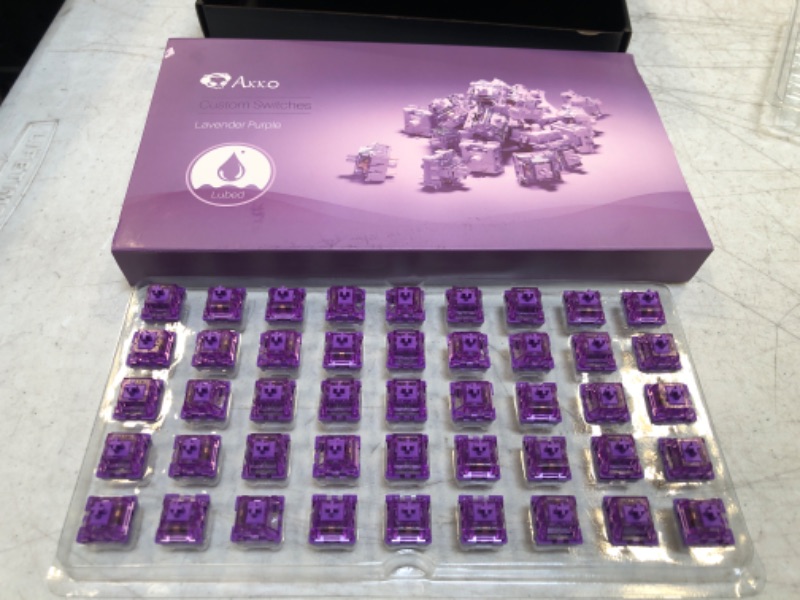 Photo 1 of AKKO Jelly purple switches tactile 3 pin 40gf keyboard 