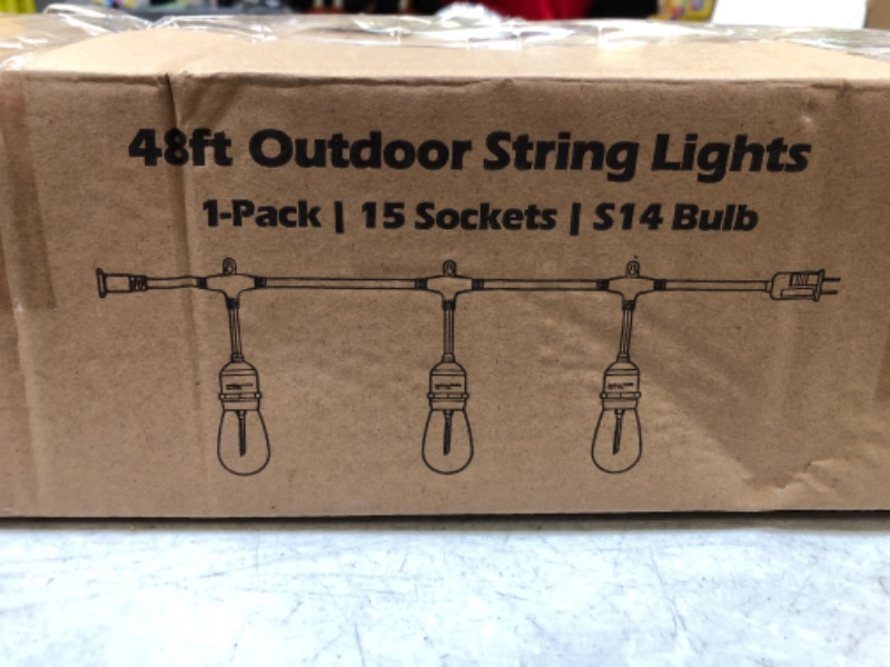 Photo 1 of 48 FT OUTDOOR STRING LIGHT 