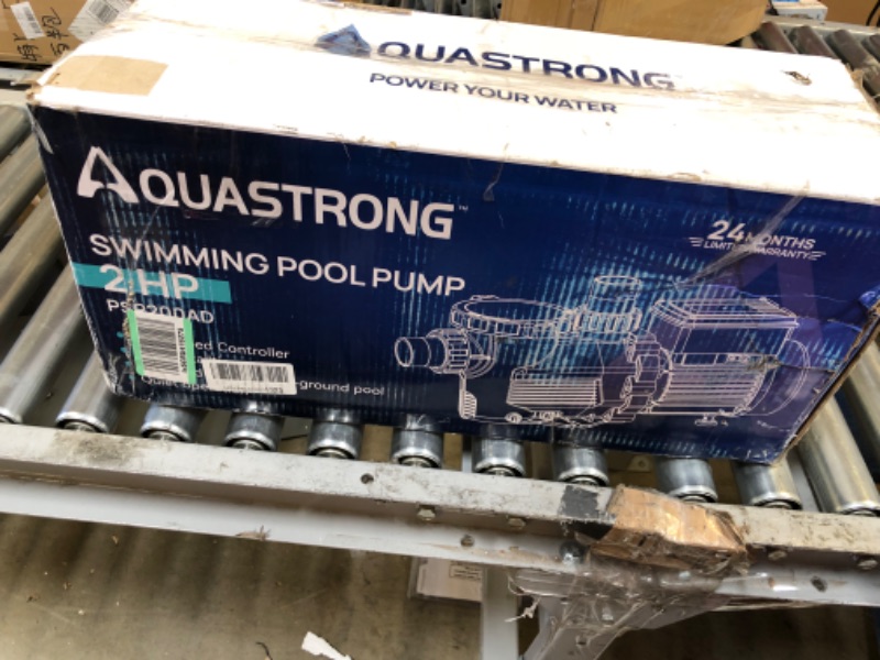 Photo 1 of Aquastrong 2 HP In/Above Ground Dual Speed Pool Pump, 115V, 5186GPH, High Flow, Powerful Self Primming Swimming Pool Pumps with Filter Basket