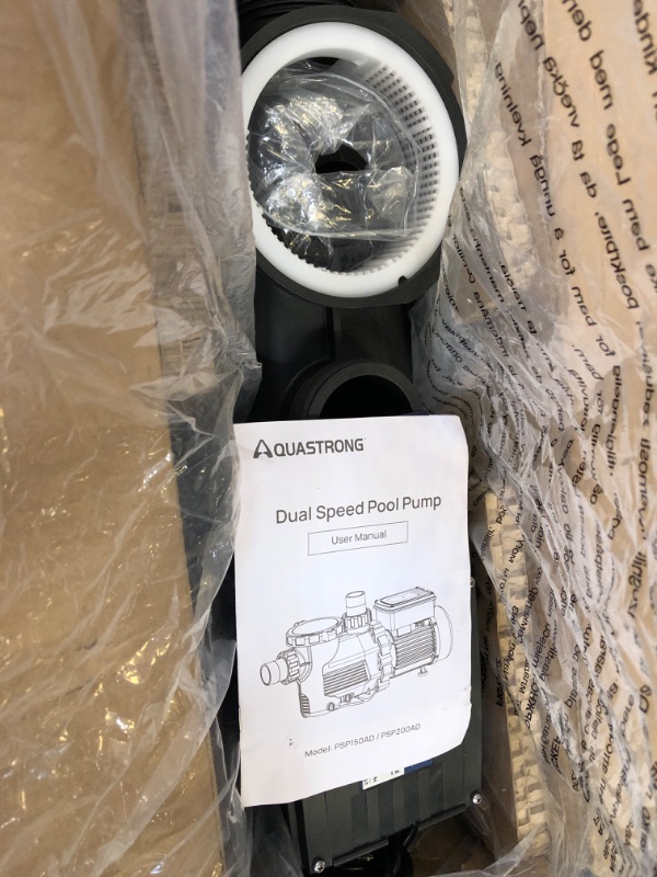 Photo 1 of Aquastrong 2 HP In/Above Ground Dual Speed Pool Pump, 115V, 5186GPH, High Flow, Powerful Self Primming Swimming Pool Pumps with Filter Basket