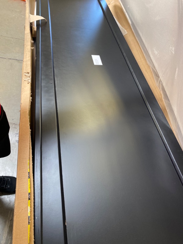 Photo 4 of ZINUS Santiago Wood Platform Bed Frame / Wood Slat Support / No Box Spring Needed / Easy Assembly, King,Black
