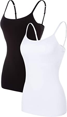 Photo 1 of beautyin Women's Camisole with Shelf Bra Spaghetti Straps Cami Tanks
