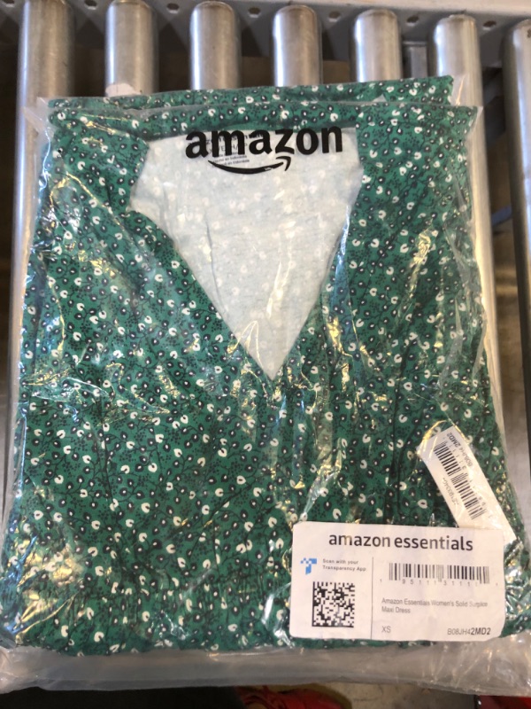 Photo 2 of Amazon Essentials Women's Solid Surplice Maxi Dress -- Size Extra Small