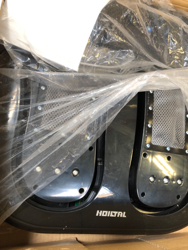 Photo 1 of Hoiltal Foot Massager, Foot Massager Machine with Vibrating Plate and Remote Control, Electric Foot Massager with Rotating Acupressure for Neuropathy Pain Relief and Circulation Black