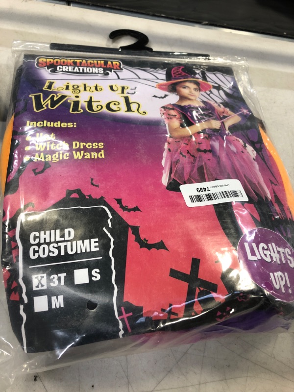 Photo 2 of Child Girl Light up witch costume (Toddler (3-4yr))