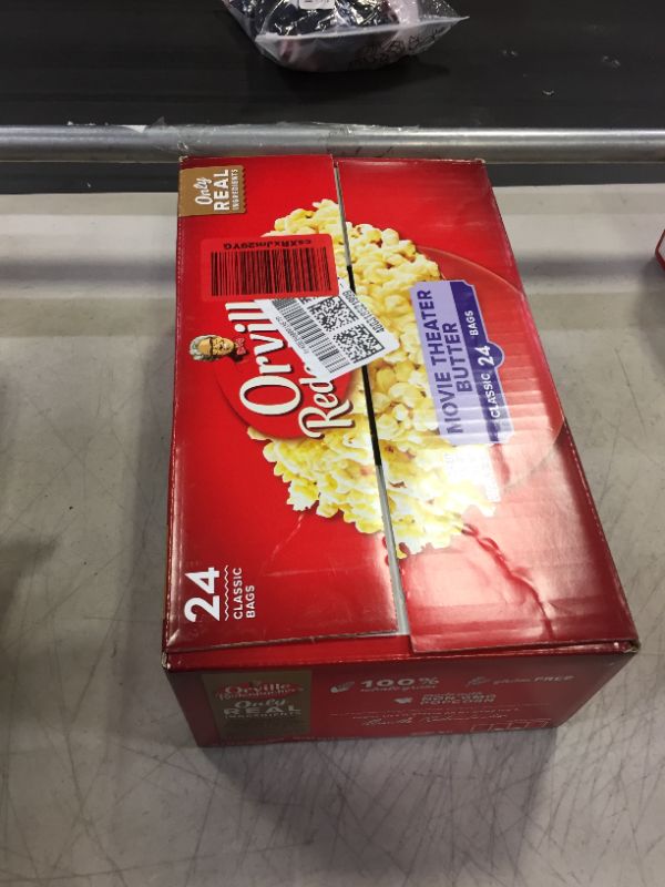 Photo 2 of Orville Redenbacher's Movie Theater Butter Microwave Popcorn, 3.29 Ounce(Pack of 24) Movie Theater Butter 3.29 Ounce (Pack of 24) BB OCT 20 2023