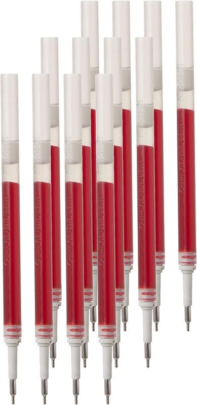 Photo 1 of Amazon basics refill ink for a gel pen .7 mm bullet tip red ink box of 12
