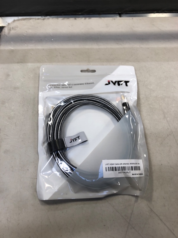 Photo 1 of JYFT Case of 30 Packs, 1pcs/Pack, Bulk Order, HDMI Cable 6ft - HDMI 2.0 (4K @ 60fps), High Speed with Ethernet 18Gbps, Video 4K 2016P HD, 1080P 3D, Blue-ray, Support Apple TV, Xbox, PS4, HDTV 6FT-30PCS